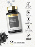 Vanadyl Sulfate 10Mg 180 Tablet Capsules With Chromium Picolinate Vegetarian Non-Gmo Gluten Free Supplement By Carlyle