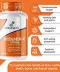 Aitnaturals Vitamin C - 1000mg (100 Tablets) with Rose Hips | Antioxidant Protection Immune Boost Supports Healthy Skin | 100-Day Supply | Non-GMO Gluten- Ascorbic Acid Supplement