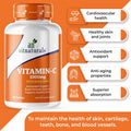 Aitnaturals Vitamin C - 1000mg (100 Tablets) with Rose Hips | Antioxidant Protection Immune Boost Supports Healthy Skin | 100-Day Supply | Non-GMO Gluten- Ascorbic Acid Supplement