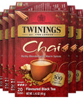 Twinings Lemon & Ginger, Caffeine-Free Herbal Tea Bags, 100 CT Box (1 Pack) | Spicy & Tangy, Ginger, Lemon Peel, Lemongrass, Blackberry Leaves, Soothe Digestion, 100 Foil Lined Individually Wrapped Bags