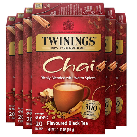 Twinings Lemon & Ginger, Caffeine-Free Herbal Tea Bags, 100 CT Box (1 Pack) | Spicy & Tangy, Ginger, Lemon Peel, Lemongrass, Blackberry Leaves, Soothe Digestion, 100 Foil Lined Individually Wrapped Bags