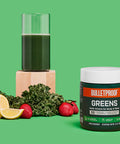 Bulletproof Greens, 8.4 Ounces, Daily Greens Powder, And 15 Count Greens Packets Bundle
