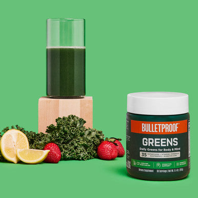 Bulletproof Greens, 8.4 Ounces And Vitamins A+D+K Gummies, 60 Count