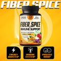 Dedicad 27In1 Fiber And Spice Supplement 30000Mg - Combined With Organic Psyllium, Whole Apple, Elderberry & More - Support Mood