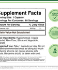 Double Wood Supplements Berberine Supplement High Purity 97% Hcl (Third Party Tested Non Gmo 60 Capsules 500Mg