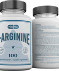 Mill Bay L-Arginine Amino Acid Supplement with L-Citrulline Workout Supplement. 100 Capsules (482mg).