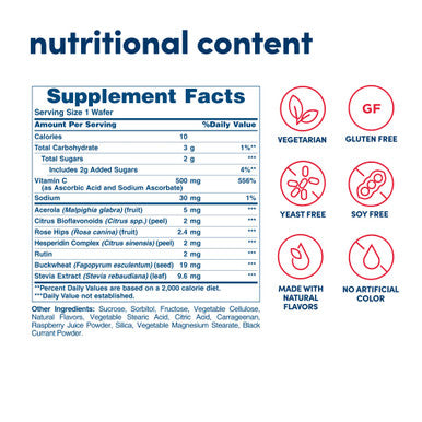 American Health Super Acerola Plus Chewable Wafers, 500 Mg, Berry, 300 Count