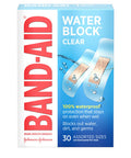 Band-Aid Brand Water Block Clear Waterproof Sterile Adhesive Bandages For First-Aid Wound Care Of Minor Cuts And Scrapes, Assorted Sizes, 30 Ct