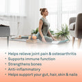 Organika Enhanced Collagen Bone And Joint Powder- With Glucosamine, Msm, Chondroitin Sulfate, Vitamin D3 And K2- Help Restore Bone And Joint Health- 280G,1