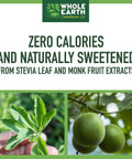 Whole Earth Stevia & Monk Fruit Sweetener Bundle (400 Count Packets + 9.8 Ounce Jar)