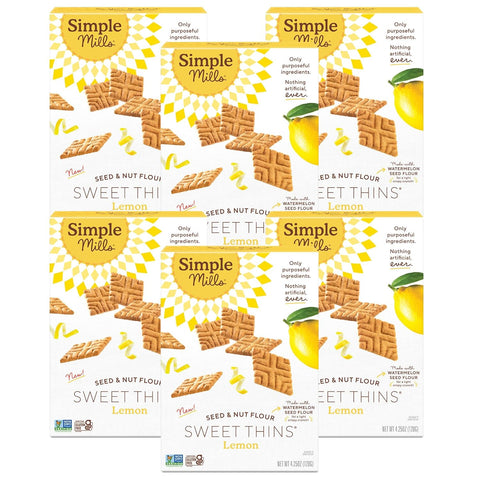 Simple Mills Honey Cinnamon Seed & Nut Flour Sweet Thins, Paleo Friendly & Delicious Sweet Thin Cookies, Good for Snacks, Nutrient Dense, 4.25oz, Pack of 1