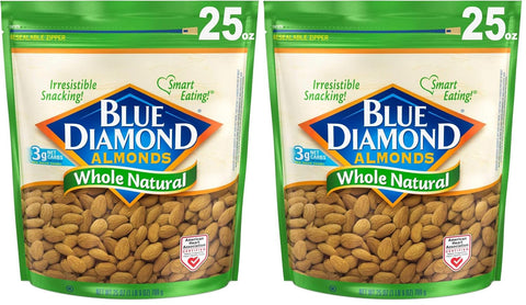 Blue Diamond Almonds, Bold Wasabi & Soy Sauce Flavored Snack Nuts, Bulk Bag, Pantry Staple, GMO-Free, Great for Parties, Lunch, Events, Holiday, and Healthy Snacking, 25 Oz Resealable Bag (Pack of 1)