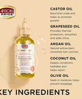 African Pride Moisture Miracle 5 Essential Oils (3 Pack) - Contains Castor, Grapeseed, Argan, Coconut & Olive Oil, Seals in Moisture & Adds Shine to Hair, Vitamin E, 4 oz