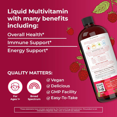 Maryruth Organics Daily Liquid Multivitamin for Women Men & Kids and Gray Guard Liposomal 2-Pack Bundle for Immune Support Metabolism Skin Health Natural Hair Color and Overall Health Vegan & Non-GMO