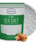 Sea Salt Superstore Flaky Sea Salt Hand Harvested Sea Salt Flakes Baja Fleur de Sel Flake Salt Gourmet Finishing Flaky Salt for Baking and Cooking 14 oz Bag