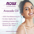 NOW Solutions, Avocado Oil, 100% Pure Moisturizing Oil 4-OZ