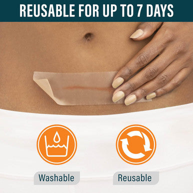 Nuvadermis Silicone Scar Tape For Surgical Scars - 120" X 1.5" Roll - Extra Long Medical Grade Silicone Scar Tape For C-Section, Tummy Tuck, Keloid, And Surgical Scars - Reusable Tape Strips - 1 Pack