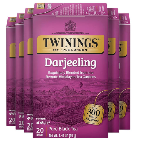 Twinings Lemon & Ginger, Caffeine-Free Herbal Tea Bags, 100 CT Box (1 Pack) | Spicy & Tangy, Ginger, Lemon Peel, Lemongrass, Blackberry Leaves, Soothe Digestion, 100 Foil Lined Individually Wrapped Bags