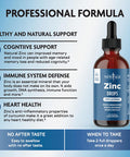 Liquid Zinc Drops For Adults & Kids By Age, Zinc Sulfate For Immune Support, Vegan, Non-Gmo & Gluten Free, 60 Day Supply, 2-Pack