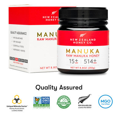 Honey New Zealand Manuka Honey UMF 15+/MGO514 250g