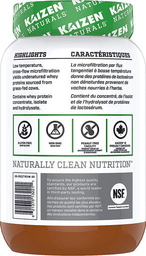 Kaizen Naturals Whey Protein - Caramel Chocolate Chip 840g 840 gram Caramel Chocolate Chip