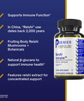 Premier Research Labs Reishi Immune - Supports Immune System - Features Complete Botanical Formula With Reishi Fruiting Body