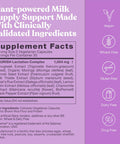 Eu Natural Nourish Lactation Supplement - Postpartum Support for Healthy Milk Flow & Production - Fenugreek Capsules for Women with Goat's Rue Milk Thistle Fennel Seed & Organic Moringa 60 Vegan Soft Capsules