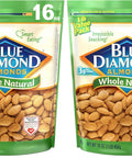 Blue Diamond Almonds Honey Roasted Snack Almonds, Party Salty Snack, Plant-Based Protein and Fiber, After School Snacks, Events, Holidays and Lunch, 16Oz, 1 Pound (Pack of 1)