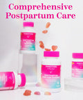 Pink Stork Postpartum Hair Loss Gummies - Biotin with Vitamin E Pantothenic Acid B6 & B12 for Beautiful & Strong Hair Skin and Nails - Postpartum Essentials for Moms - 60 Gummy Vitamins