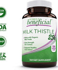 Tart Cherry 6000/Milk Thistle 25k - Extra Strength, Non-GMO, Vegan, 120 Capsules Each