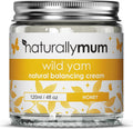 Naturallymum NaturallyMum - Wild Yam Cream for Hormone Balance for Women [Natural] - Support for Womens Perimenopause & Menopause - Wild Yam Balancing Cream - Wild Yam Hormone Cream for Women - Honey - Made in UK