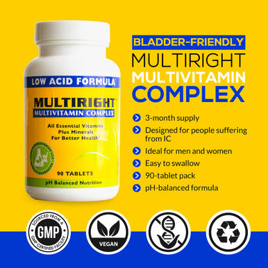 MultiRight Low Acid Multivitamin Complex Vitamins A, C, D3, E, K ÃƒÂ¢Ã¢â€šÂ¬Ã¢â‚¬Å“ 90 Tablets