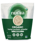 Nutiva USDA Organic Cold-Pressed Raw Hemp Seed Plant Protein with Hi-Fiber and Essential Amino Acids Powder, Non-GMO, Whole 30 Approved, Vegan, Gluten-Free & Keto, 16 Oz