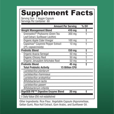 Physician'S Choice - Beat Bloat + Support Weight Management Bundle: Digestive Enzymes 180ct + Thin-30 Probiotic 60ct - Value Pack