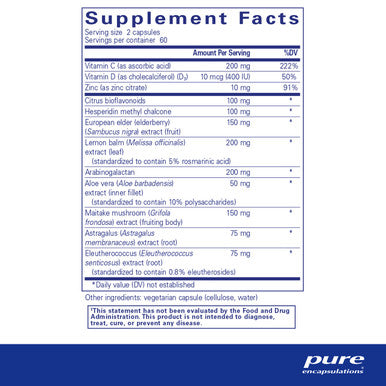 Pure Encapsulations Daily Immune 120 vcaps