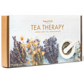 Thoughtfully Gourmet Tea Therapy Infusion Set 7 Unique Flavors and Reusable Copper Ball Infuser Loose Leaf Tea Set Flavors Include Peppermint Jasmine Vanilla Chai and More Set of 7