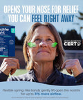 Breathe Right Nasal Strips, Extra Clear For Sensitive Skin, 72 Clear Strips