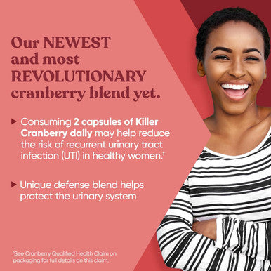 Eu Natural Urinary Tract Supplement Duo Killer Cranberry Capsules & Urinary Harmony Gummies - UT Defense blends D-mannose & Hibiscus + Cranberry Pine Bark Propolis & Vitamin D Clinical Strength Ingredients