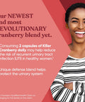Eu Natural 9-In-1 Killer Cranberry Pills for Women UTI Defense Blend with Clinically Studied Ingredients 9 Extract Urinary Tract Supplement Pine Bark Propolis Vitamin D & More 60 Fast-Acting Capsules