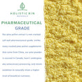Organic Pine Pollen Powder by Holistic Bin | Pharmaceutical Grade, Wild Harvested, Golden Canadian Pine Pollen | Non GMO, No Additives | Pure Pollen Supplement Made from The Lodgepole Pine Tree, 20 g