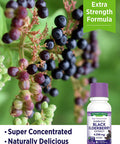 Nature's Truth Black Elderberry Extract 4250mg | 8 oz Syrup | Super Concentrated Sambucus Supplement | Vegan, Non-GMO, Gluten