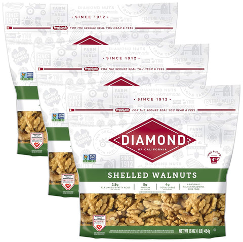 Diamond of California Shelled Walnuts 16 oz