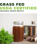Left Coast Performance Organic Bone Broth Protein Powder from Grass Fed Beef - USDA Certified Organic Single Ingredient Rich in Collagen Glucosamine No Additives Perfect for Carnivore Paleo and Keto Diets 16oz