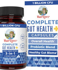 Maryruth Organics 3-in-1 Probiotics for Complete Gut Health | Gut Health Supplement for Women & Men | Probiotic for Digestion & Immune Support | 50 Billion CFU | 30 Count