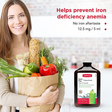Wampole Liquid Iron - Helps Prevent Iron Deficiency Anemia - 350 ml