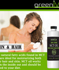 Greenive - Mct Oil - 100% Pure Medium Chain Triglycerides - (16 Ounce)