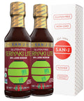 San-J - Spice of Life Variety Pack- Teriyaki, Orange Sauce, Szechuan, Thai Peanut - All Gluten Free Cooking Sauces - Non-GMO - 10 oz. Bottles - 4 Pack