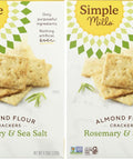Simple Mills Almond Flour Crackers Family Size Fine Ground Sea Salt Gluten Vegan Healthy Snacks 7 Ounce (Pack of 1)
