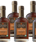 Crown Maple Certified Organic Dark Color Robust Taste Maple Syrup, Pure, Gluten Free, No Preservatives, Non-GMO pairs well with Pancakes, Coffee, Cocktails & Brunch, 12.7 Fl Oz (Pack of 1)