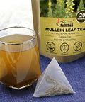Fullchea -Mullein Leaf Tea Bags 20 Teabags 3g/bag For Lungs - Non-GMO - Caffeine- - Natural Healthy Herbal Tea For Detox & Respiratory Support